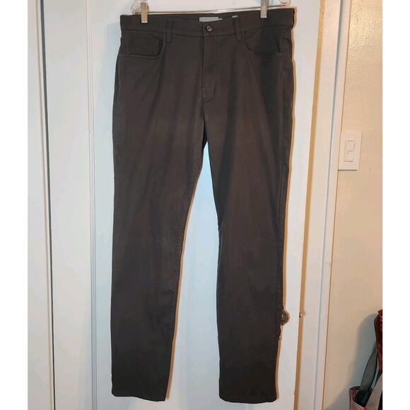 Vince Jeans Mens Size 36 Brown 5-pocket Slim Straight Flat Front Designer Pants - Picture 1 of 6